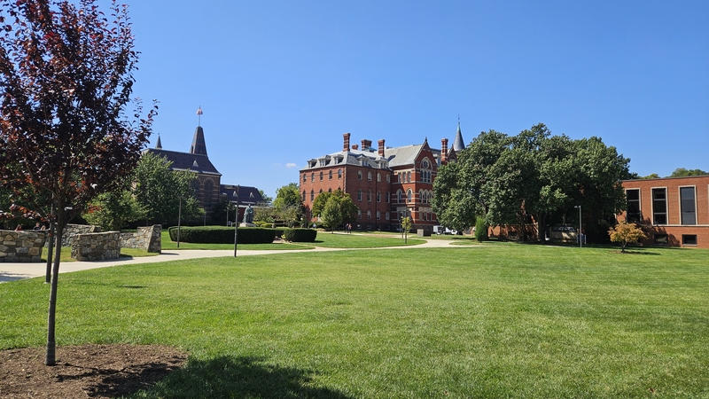 Gallaudet Image of Gallaudet University, showing a field with several nice buildings in the background
